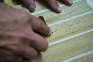 Flexiteek hole sanding Flexiteek hole sanding