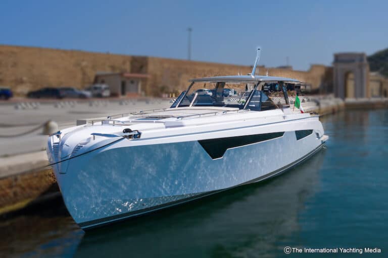 Franchini Mia 63 Prova in mare, ormeggio Franchini Mia 63 Prova in mare, ormeggio