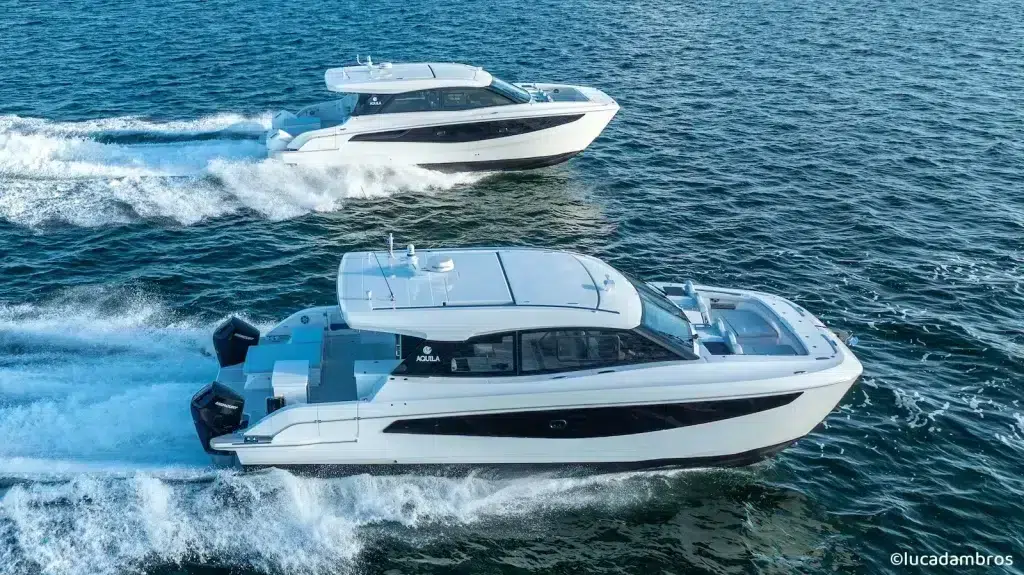 catamarani a motore in prova con la rivista boat review