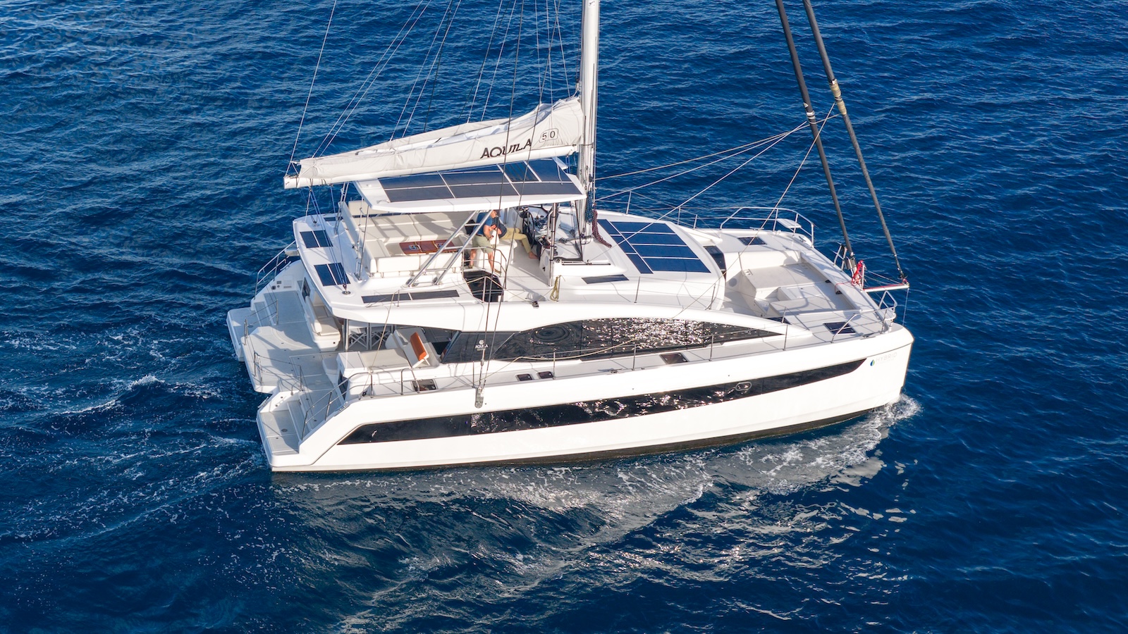 Aquila 50 Sail under power