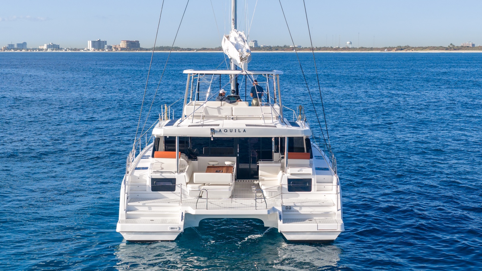Aquila 50 Sail seen from the stern