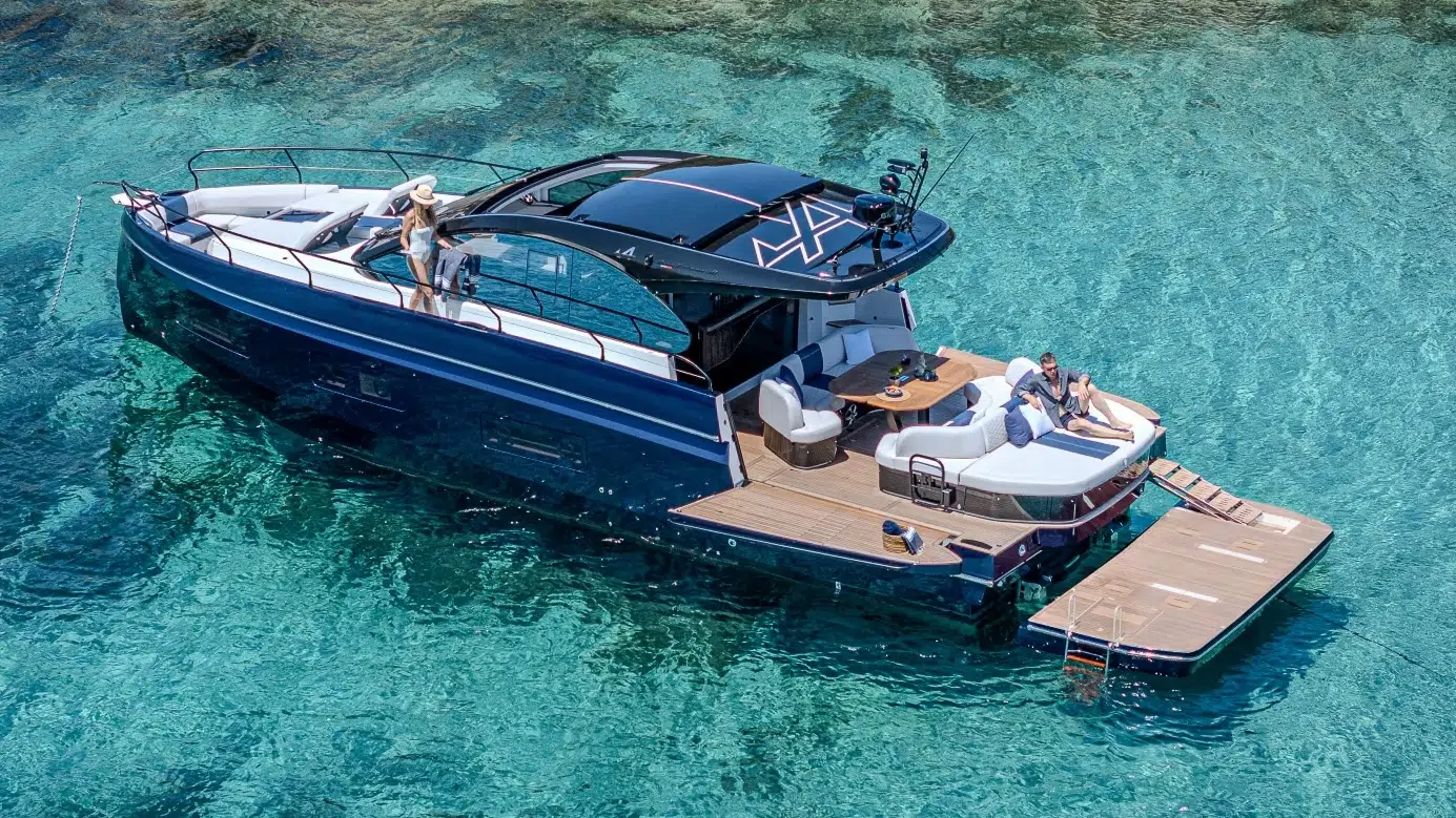 Beneteau Gran Turismo 50 ALPINE at anchor